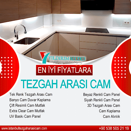Tezgah aras� cam nas�l s�k�l�r,Mutfak tezgah aras� cam panel nas�l ��kart�l�r?